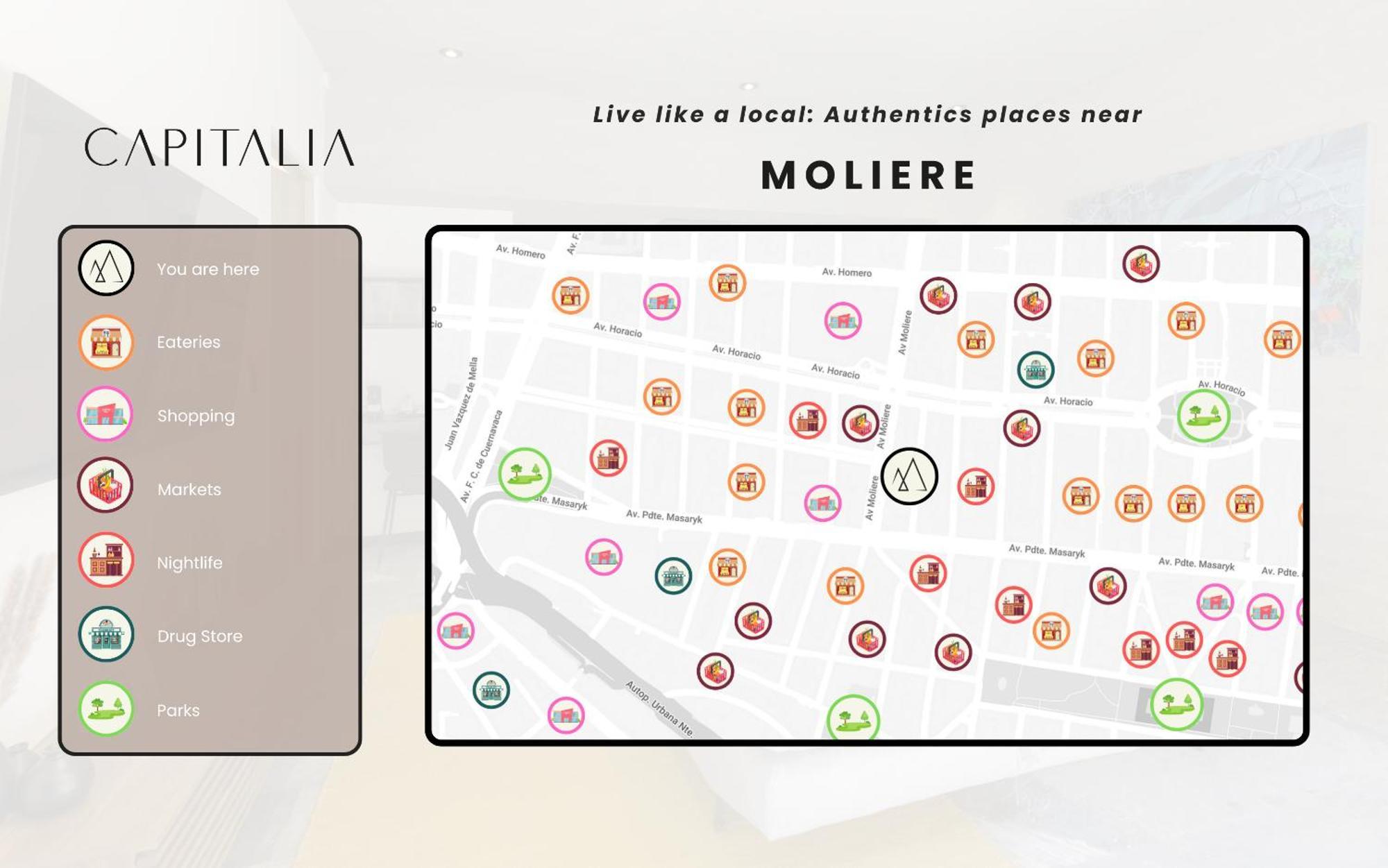 Capitalia - Luxury Apartments - Polanco Moliere Mexico by Eksteriør bilde